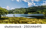 Landscape, Grassmere, Lake District National Park, Cumbria, England, UK.