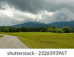 landscape in the Great Smoky Mountains National Park near Cades Cove