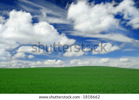 Similar – summer air Man Maize field