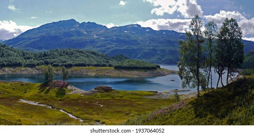 Landscape In Hardangervidda National Park In Norway