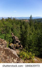 Landscape from the Hill High Rock, Vysoky Kamen, in Rychlebske Mountains, Czech Republic - Shutterstock ID 1840635973