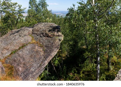 Landscape from the Hill High Rock, Vysoky Kamen, in Rychlebske Mountains, Czech Republic - Shutterstock ID 1840635976
