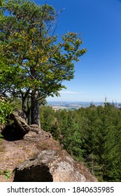 Landscape from the Hill High Rock, Vysoky Kamen, in Rychlebske Mountains, Czech Republic - Shutterstock ID 1840635985