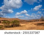 landscape hills and mountain range in Durban South Africa