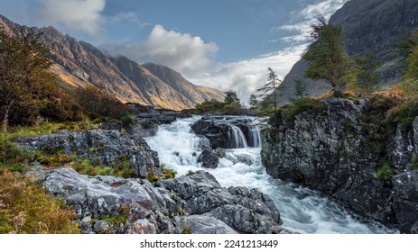 Landscape image from Glen Coe in the Scottish Highlands.  Scotland, UK. - Shutterstock ID 2241213449