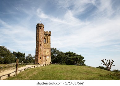 landscape image of Leith Hill Tower the highest point in South East England in surrey