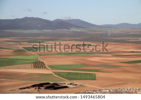 Landscape of the interior of Spain