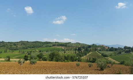 Landscape Italy. Tuscany beautiful summer day. - Shutterstock ID 576725107