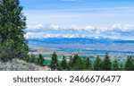 Landscape of Kittitas valley in Washington 