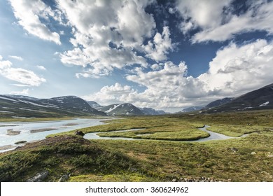 Landscape In Lapland, Northern Sweden