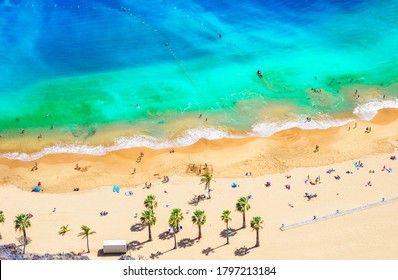 Landscape with Las teresitas beach, Tenerife, Canary Islands, Spain