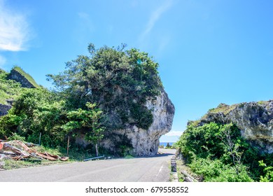 Landscape of Little Liuqiu, Indian Rock and Guanyin Rock, Pingtung Taiwan. 