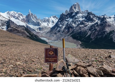 Landscape From Loma Del Pliegue Tumbado View Point, Near The Village Of El Chalten, With Laguna Torre And Fitz Roy Peak In Background, Andes Mountain Range, Patagonia, Argentina