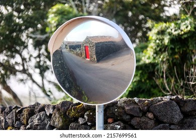 landscape with mirror and reflection