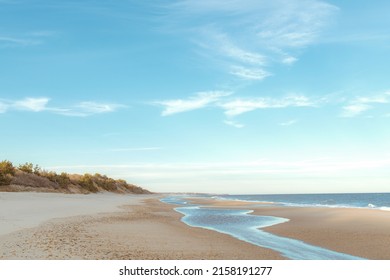 Landscape Of Montauk, Long Island Beach