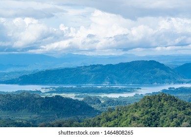 Landscape of mountain and clouds. background