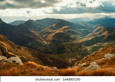 landscape from the mountain peak of flowers - Shutterstock ID 1640805190