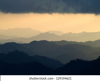 landscape mountain and warm light in nature - Powered by Shutterstock