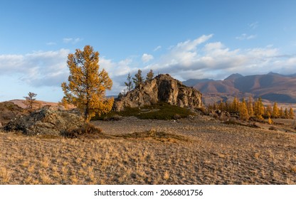 landscape with mountains and clouds
