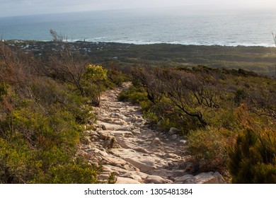 Landscape In The Mountains Rock Stone Foot Path Trail Mount Coolum Australia Sunshine Coast