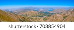 Landscape of mounts in panorama format 