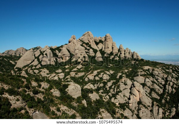 Landscape Mt Montserrat Catalonia Spain Stock Photo Edit Now