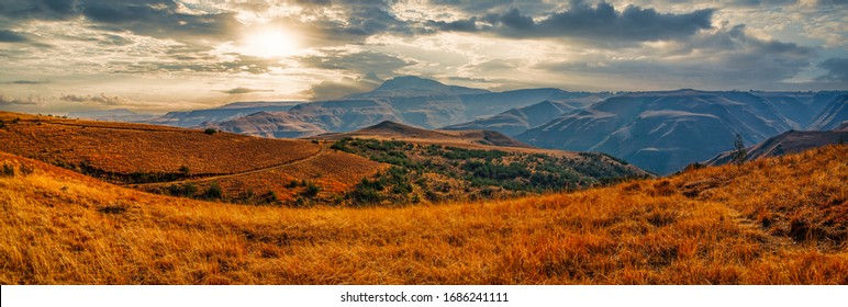 landscape near Ballito Bay ,Durban South Africa at sunset - Shutterstock ID 1686241111