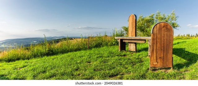 Landscape Near Elbow In Rhön Mountains