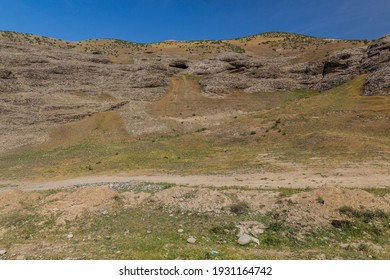 Landscape Near Penjikent In Tajikistan