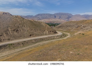 Landscape Near Penjikent In Tajikistan