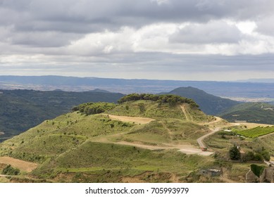 Landscape near Ujue in the province of Navarra, Spain - Shutterstock ID 705993979