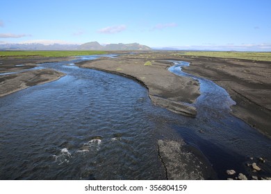 Landscape Near Vik In South Central Iceland