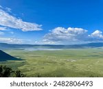 Landscape of Ngorongoro Crater in Tanzania