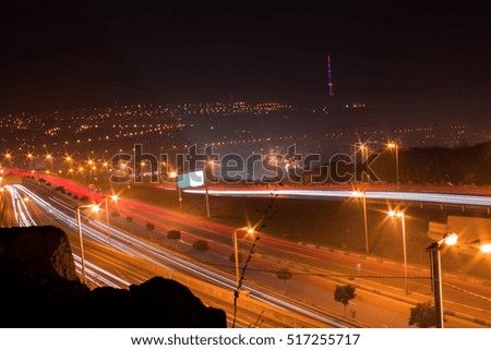 landscape at night city