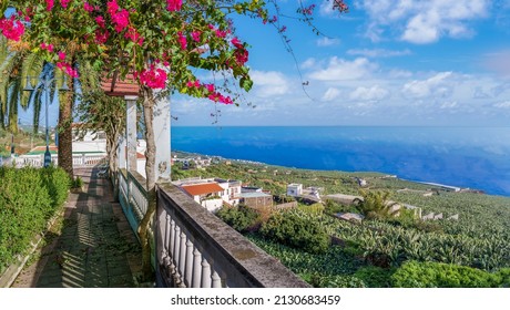 Landscape with north coast of La Palma, Canary Islands, Spain.