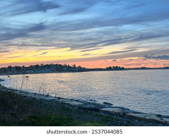 Landscape Ocean Beach Sunset Calm Water - Powered by Shutterstock