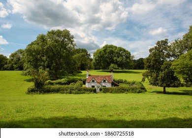 Landscape With Old English Cottage In The Chiltern Hills, England