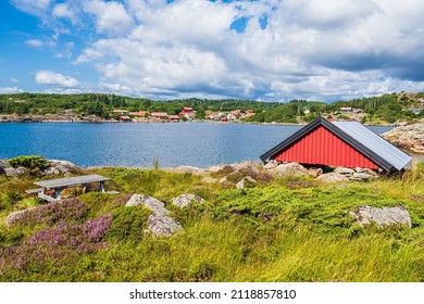 Landscape On The Archipelago Island Skjernøya In Norway.