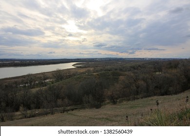 Landscape On Missouri River In Bismarck, North Dakota