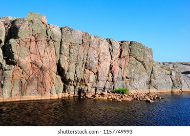 Landscape On Smogen (Smögen) Island Of The Bohuslan (Bohuslän) Archipelago In Sweden 