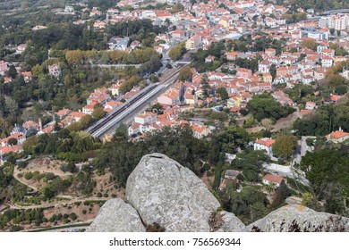 Landscape On The Train Station Of Portela Of Sintra