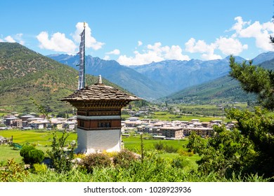 Landscape Of Paro District, Bhutan