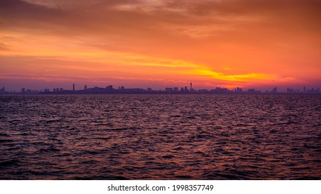 Landscape Of Pattaya City Skyline At Dawn 