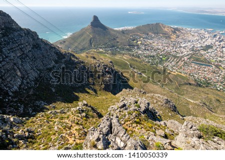 Similar – Image, Stock Photo Capo Testa Rock Ocean