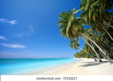 Landscape photo tranquil island beach