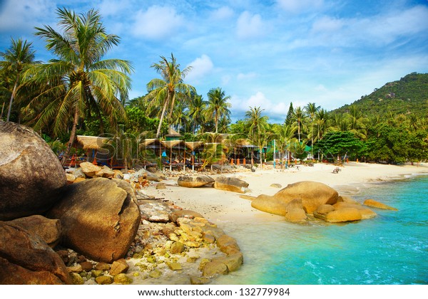 Landscape Photo Tranquil Island Beach Resort Stock Photo 132779984 