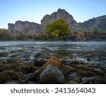 Landscape photograph of the Salt River in the Tonto National Forest