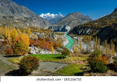 landscape photography of autumn season of northern areas of gilgit baltistan , Pakistan 