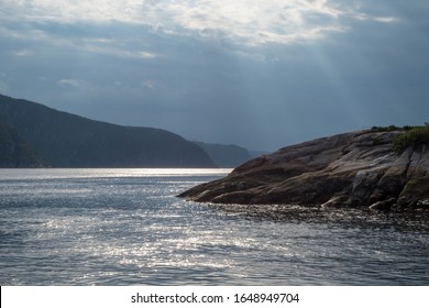 Landscape Photography Of The Gaspé Peninsula In Quebec. Photograph Of A Lake With Trees.