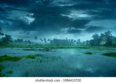 Landscape Photography - rainy day with cloudy sky, Monsoon rainfall hits Kerala, Beautiful nature photography, Rainfall, Monsoon season - Shutterstock ID 1986413720